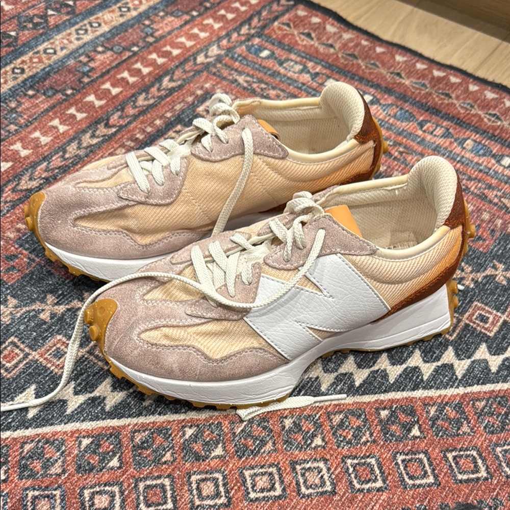 New Balance Women's Sneakers in Cream and White and Rust Color - oooops!